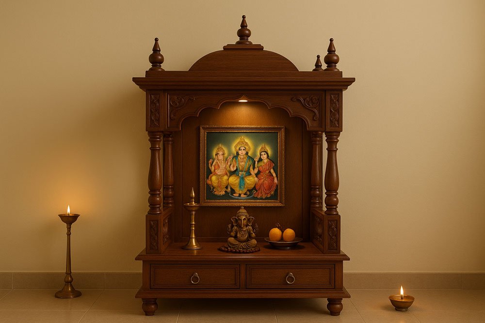 Ideal mandir design and colours as per Vastu Shastra
