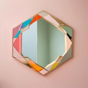 Pakua mirror (Hexagon shape) with color coding