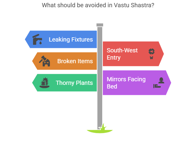 What should we avoid in Vastu